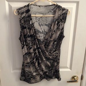 Republic  Snakeskin Look Blouse Sz Large